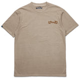 KAVU Cubed T-Shirt in the colour Buff, shown from the front