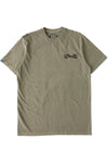 KAVU Cubed T-Shirt in the colour Kelp Forest shown from the front