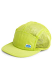 KAVU Drift Creek Hat in the colour Neon Yellow, shown from the front