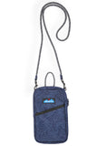 KAVU Essential Case in the colour Navy Topo shown from the front