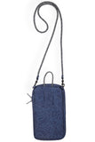 KAVU Essential Case in the colour Navy Topo shown from the back