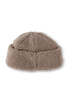 KAVU Fur Ball Beanie in the colour mocha shown from the back