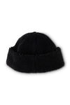 KAVU Fur Ball Beanie in the colour moonless night shown from the back