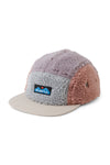 KAVU Fur Ball Camp Hat in the colour pastel moon shown from the front