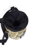 KAVU Keep Climbing Chalk Bag in the colour Calm Palm, shown from the topside