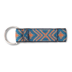 KAVU Key Chain in the colour teal geo back