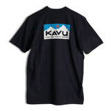 KAVU Klear Above Etch Art T-Shirt in the colour black shown from the back