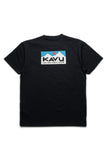 KAVU Klear Above Etch Art T-Shirt in the colour Black, shown from the back