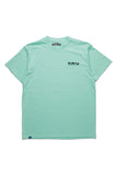 KAVU Klear Above Etch Art T-Shirt in the colour Jelly Mint, shown from the front