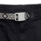 Kavu Kumano Short in Black showing belt