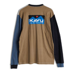 KAVU LS Etch Art in the colour stay array shown from the back