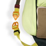 KAVU Mini Remix Rope Bag in the colour fresh forest clip detail