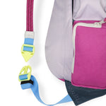 KAVU Mini Remix Rope Bag in the colour geode clip detail