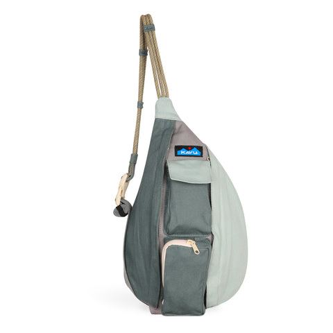 KAVU Mini Rope Bag in the colour Alpine Lake shown from the front