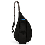 KAVU Mini Rope Bag in the colour black shown from the front