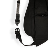 KAVU Mini Rope Bag in the colour black clip detail