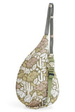 KAVU Mini Rope Bag in the colour Cactus Garden, shown from the back