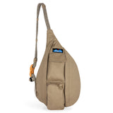 KAVU Mini Rope Bag in the colour olive shown from the front