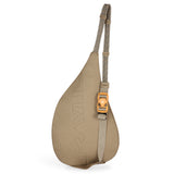 KAVU Mini Rope Bag in the colour olive shown from the back