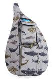 KAVU Mini Rope Sling in the colour Fish Big, shown from the front