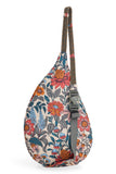KAVU Mini Rope Sling in the colour Flower Fields, shown from the back