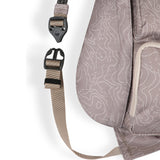 KAVU Mini Rope Sling in the colour taupe topo clip detail