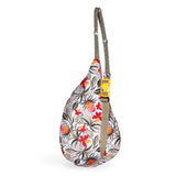 KAVU Mini Rope Sling in the colour tropifloral shown from the back