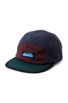 KAVU Mountain Top Hat in the colour field block shown from the front