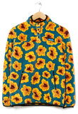 KAVU Ocean Bloom fleece shown from front