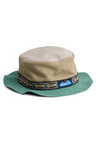 KAVU Organic Strap Bucket Hat in the colour Forest Mix, shown from the front