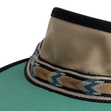 KAVU Organic Strapvisor Hat in the colour Forest Mix shown up close from the front