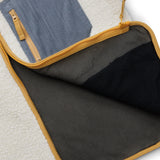 KAVU Ozette Fleece in Natural showing zip and inner layer