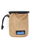 KAVU Peak Seeker Chalk Bag in the colour Terrain Topo, shown from the front