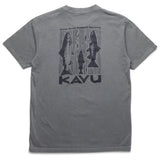 Kavu Salmon T-Shirt in Moonless Night shown from back