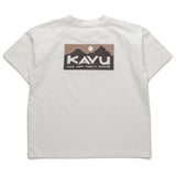 KAVU Salt Beach T-Shirt in the colour Off White shown from the back
