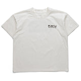 KAVU Salt Beach T-Shirt in the colour Off White shown from the front