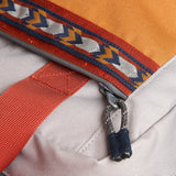 KAVU Shuttle Sack in Camp Time showing the zip