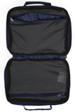 KAVU Take In Tow Bag in the colour Navy Topo shown open