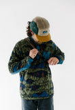 KAVU Teannaway Fleece in Sasquatch Twilight shown on model