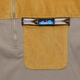 KAVU Throwshirt Flex in Wood Tones showing pocket