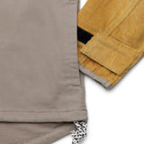 KAVU Throwshirt Flex in Wood Tones showing sleeve
