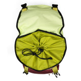 KAVU Timaru Backpack in the colour fresh forset shown from above