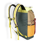 KAVU Timaru Backpack in the colour fresh forset shown from the back