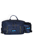 KAVU Washtucna Waist Pack in the colour navy topo shown from the front