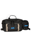 KAVU Washtucna Waist Pack in the colour raven shown from the front