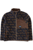 KAVU Wayside Fleece in Walnut Mountain, shown from the front