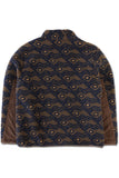 KAVU Wayside Fleece in Walnut Mountain, shown from the back