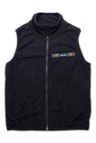 KAVU West Vest in the colour Black, shown from the front