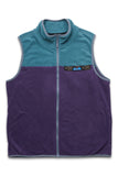 KAVU West Vest in the colour Purple Kale, shown from the front