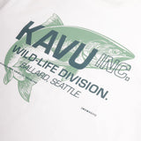 Kavu Wild Life T-Shirt in Off White showing logo
